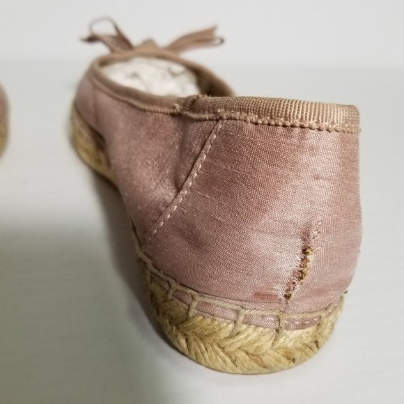 Simply Vera Wang Pink Beaded Embellished Slip On Espadrille Flats - Picture 7 of 9